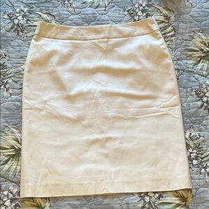 Brooks Brothers White Pencil Skirt